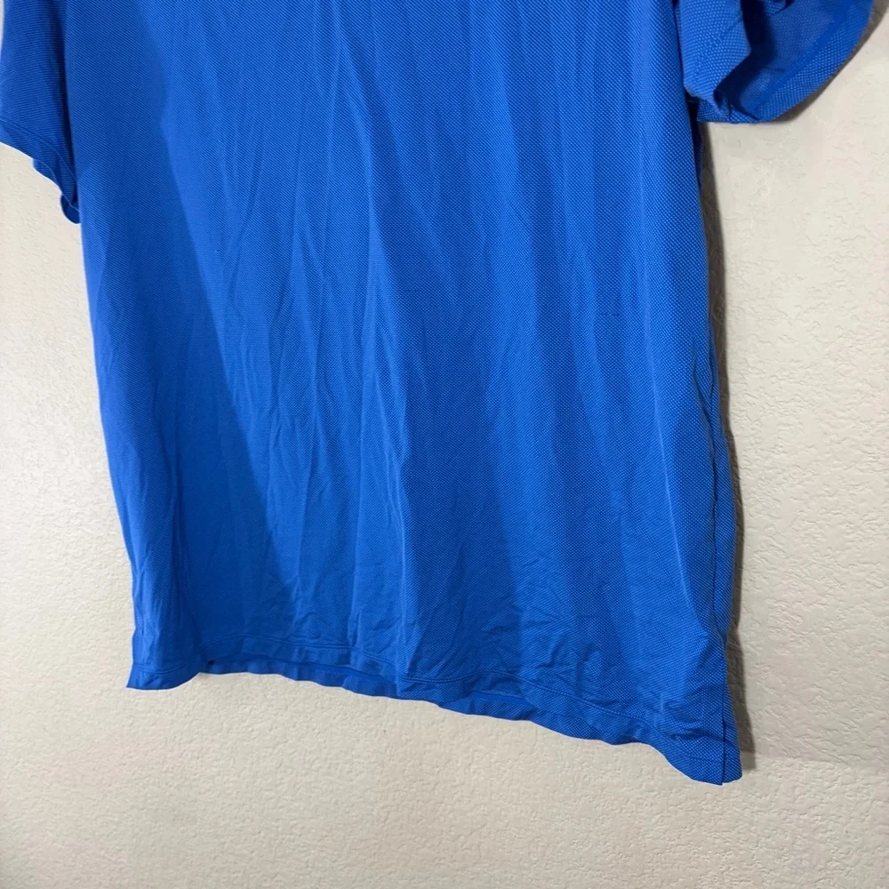 Rhone Polo Shirt Men's Blue Short Sleeve Sz L Golf Outdoor Casual Quiet Luxury - Picture 3 of 9
